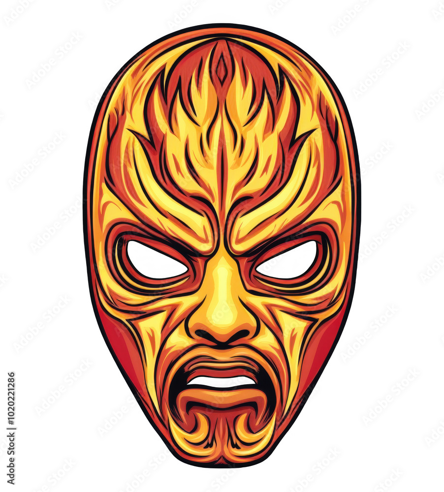 Vibrant Luchador Mask Illustration on Transparent Background for Graphic Design and Overlays Vibrant Luchador Mask Illustration on Transparent Background for Graphic Design and Overlays