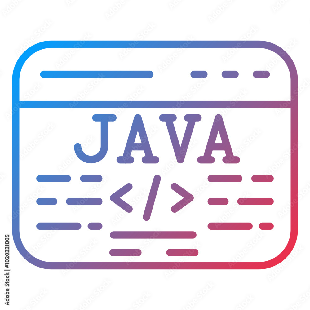 Coding Language Icon Style