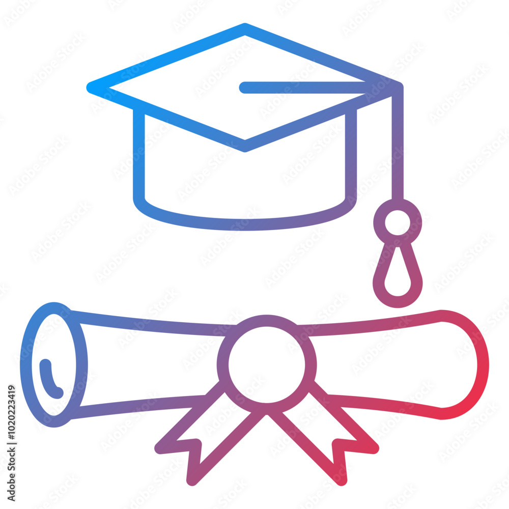 Graduation Diploma Icon Style Graduation Diploma Icon Style