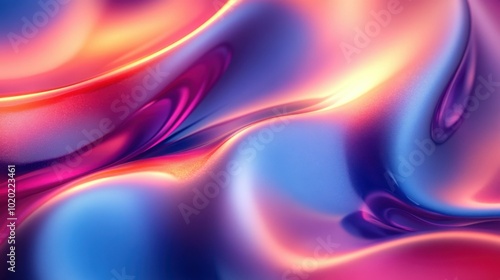 Abstract Colorful Fluid Art: Dynamic and Vibrant