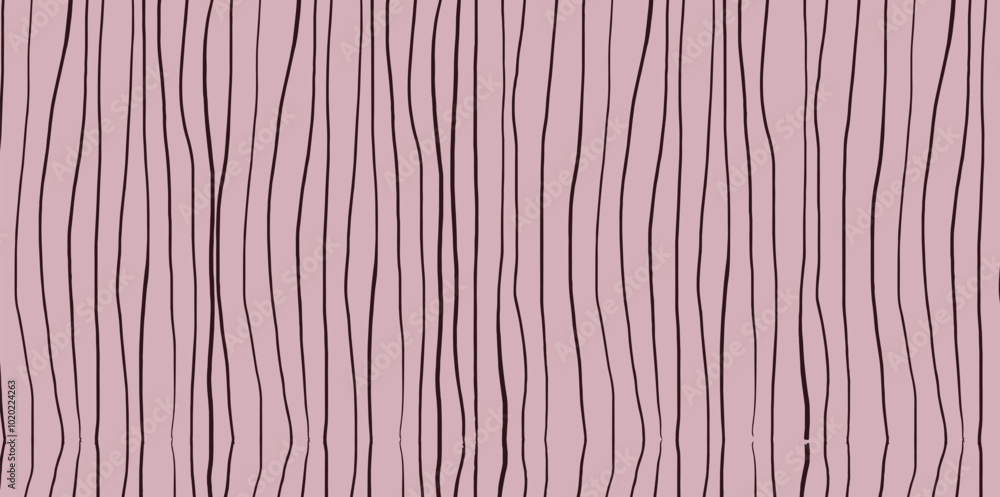 Thin stripes background. Hand drawn wavy vertical lines pattern on lilac background. Thin stripes background. Hand drawn wavy vertical lines pattern on lilac background.