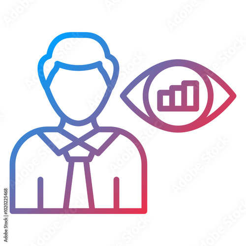 Business Vision Icon Style