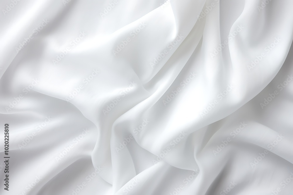 White Cloth Background, Satin Fabric Texture White Cloth Background, Satin Fabric Texture