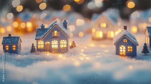 The Glow of Miniature Houses