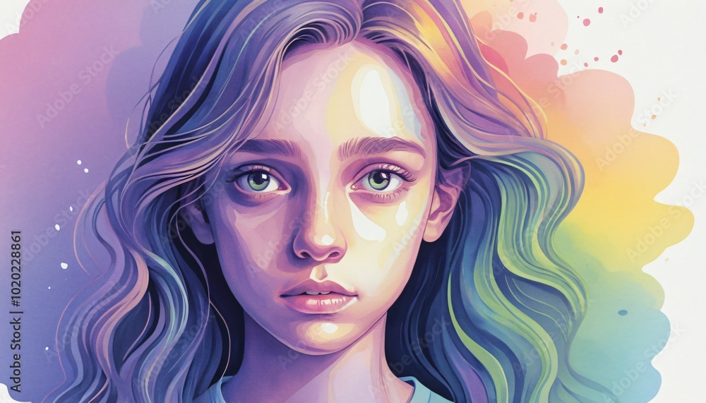 illustration mental health anxiety Psychology concept illustration mental health anxiety Psychology concept