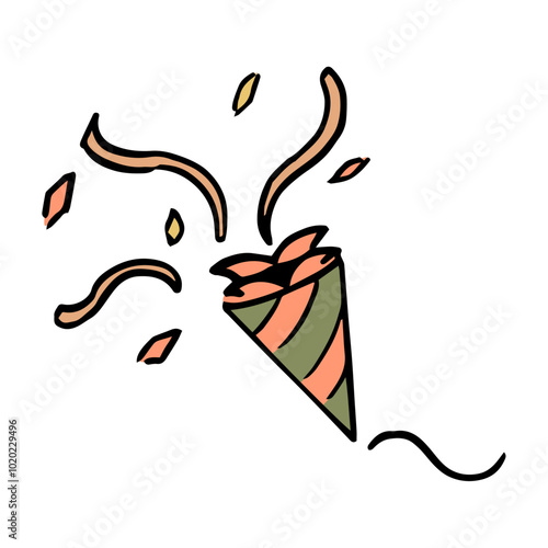 手書き　クラッカー