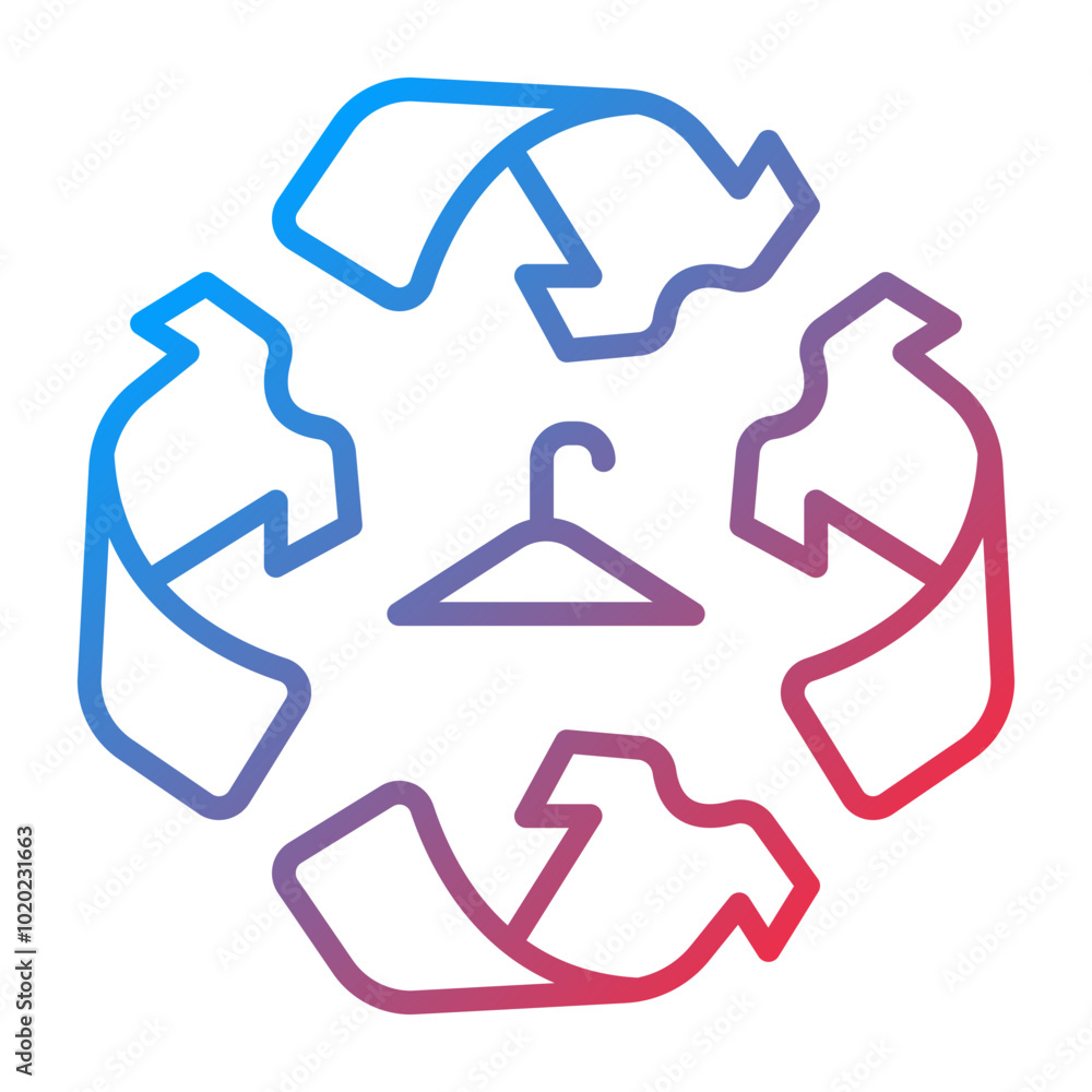 Fabric Recycle Icon Style Fabric Recycle Icon Style