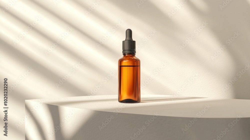 Amber Glass Dropper Bottle with Sunlight Amber Glass Dropper Bottle with Sunlight