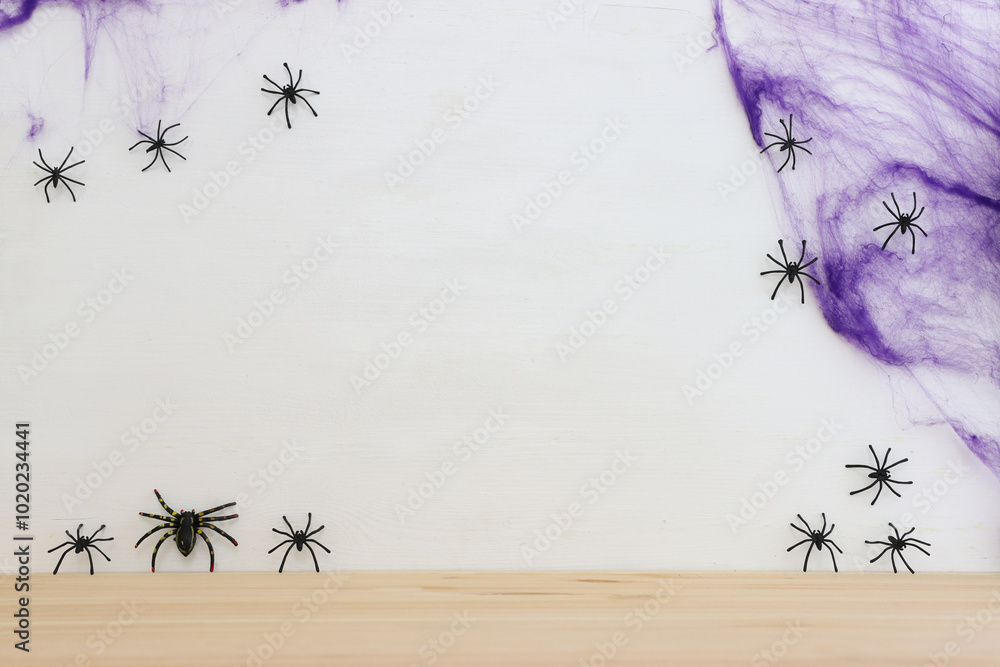 holidays image of Halloween over wooden table holidays image of Halloween over wooden table