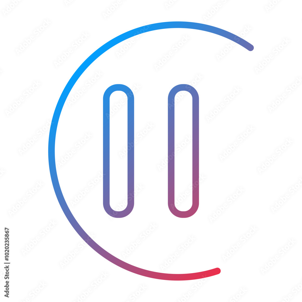 Pause Button Icon Style Pause Button Icon Style