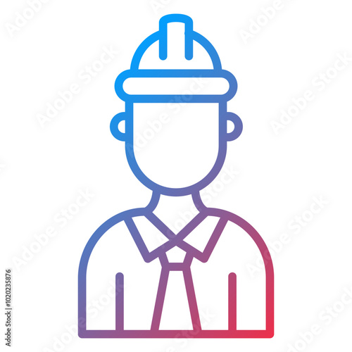 Male Engineer Icon Style