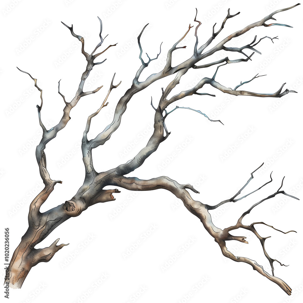 Obraz premium Tree Branches Clipart Vector Illustration