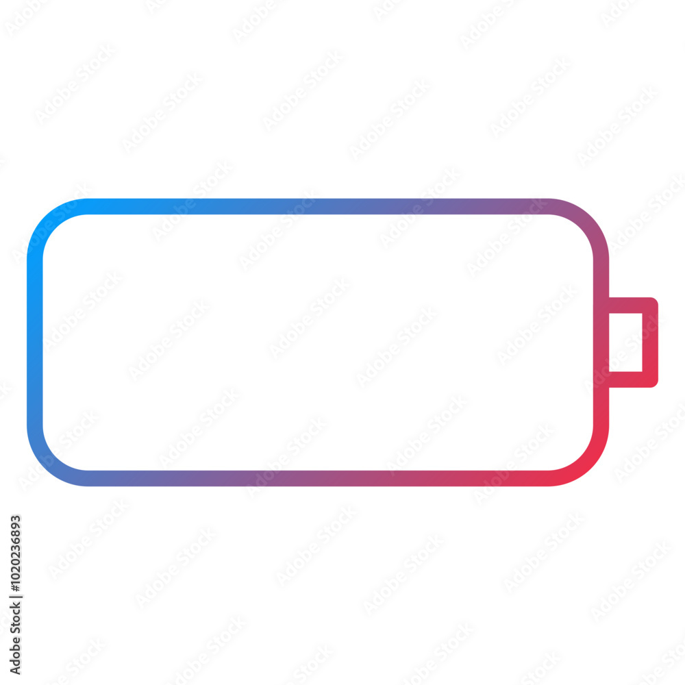 Empty Battery Icon Style Empty Battery Icon Style