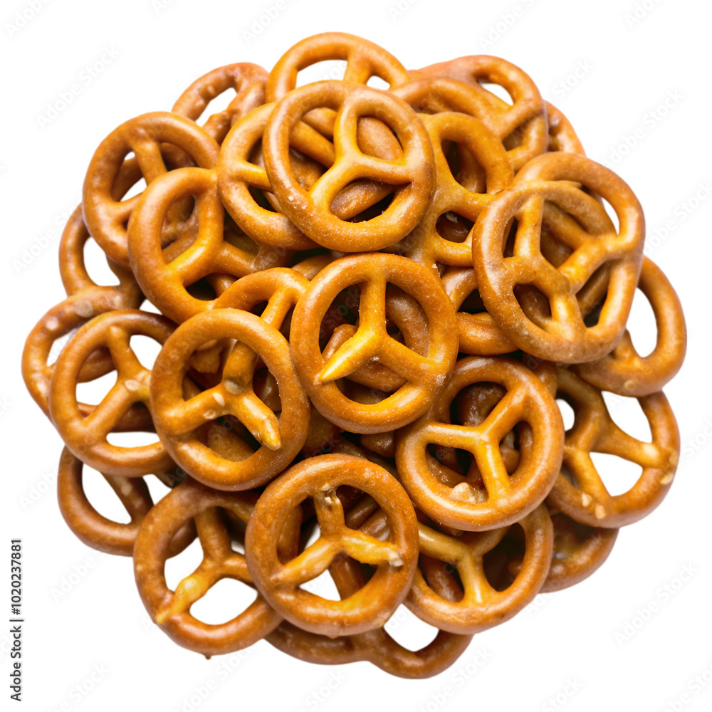 Pile or pretzel isolated on transparent background Pile or pretzel isolated on transparent background