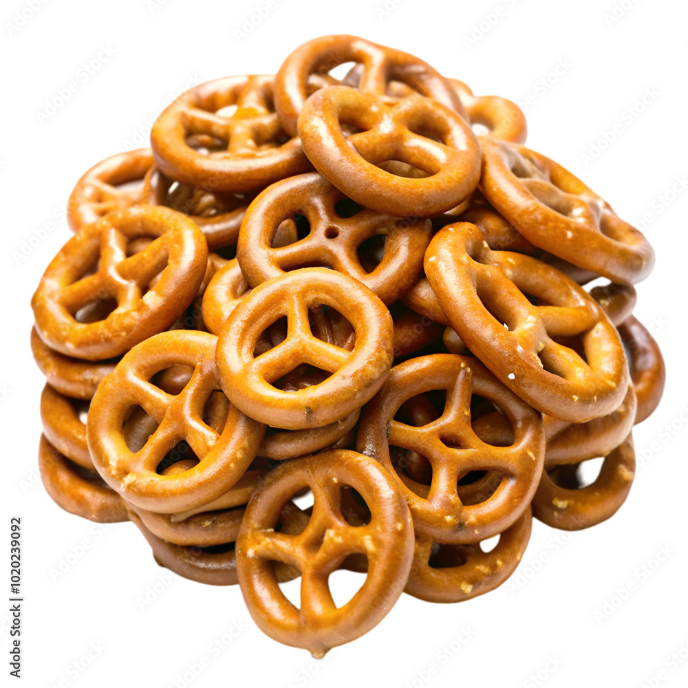 Pile or pretzel isolated on transparent background Pile or pretzel isolated on transparent background