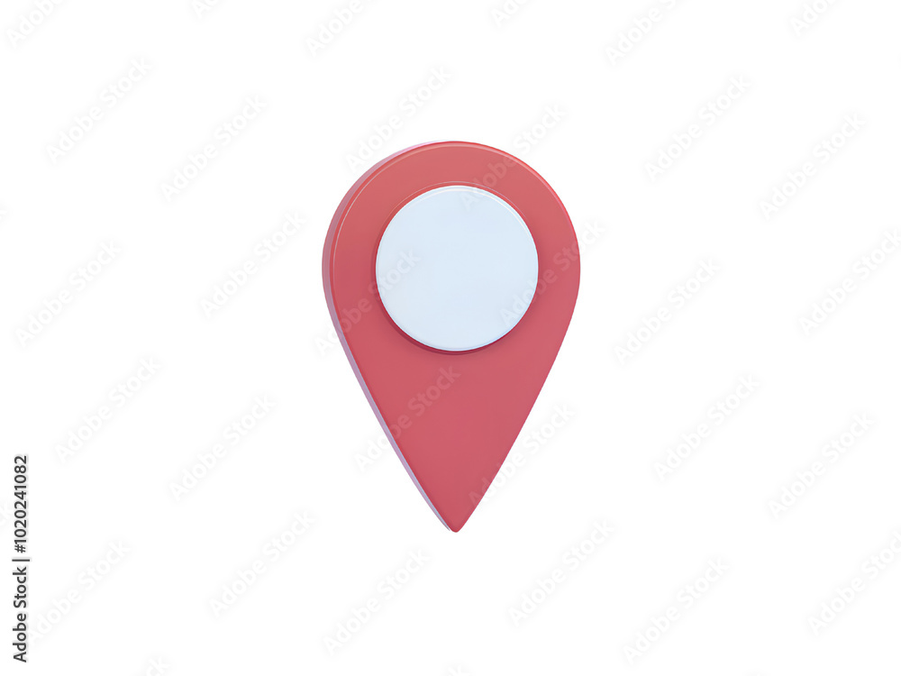 Pinned target on the map, symbol of destination Pinned target on the map, symbol of destination