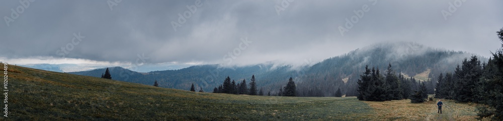 panorama of the mountains - Pilsko Hill panorama of the mountains - Pilsko Hill