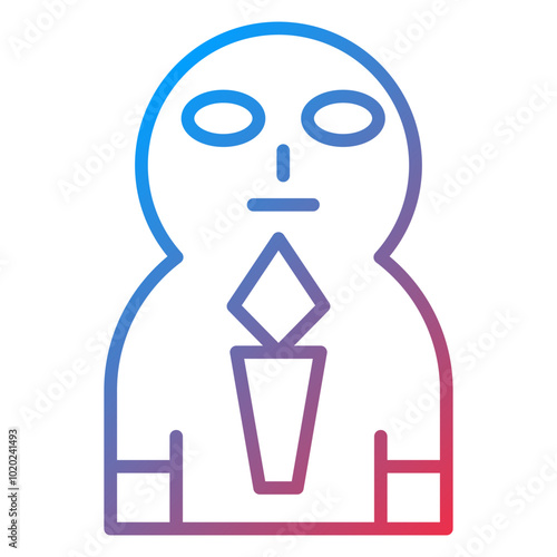 Coffin Face Icon Style