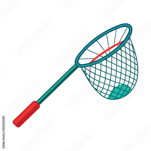 Fishing net equipment vector illustration