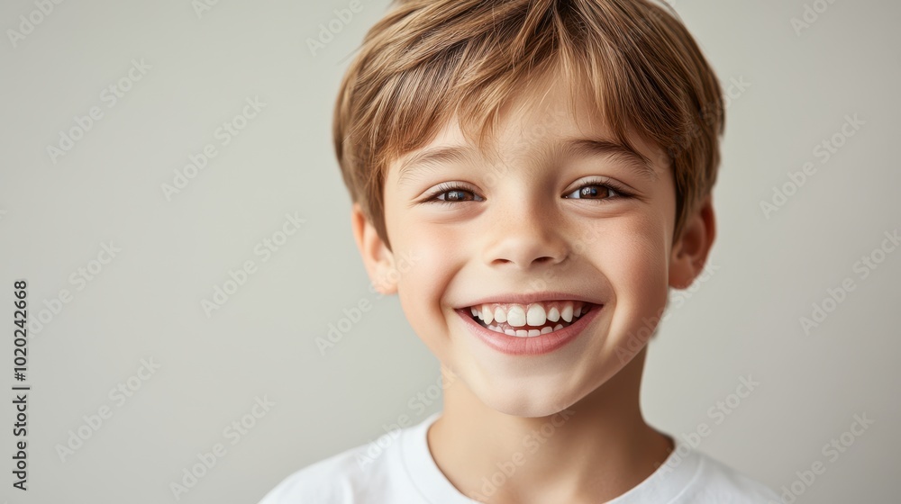 The Smiling Young Boy The Smiling Young Boy