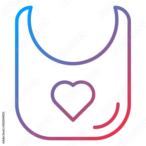 Baby Bib Icon Style