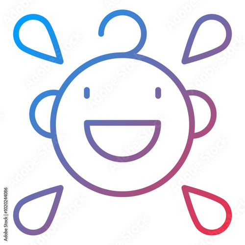 Crying Baby Icon Style