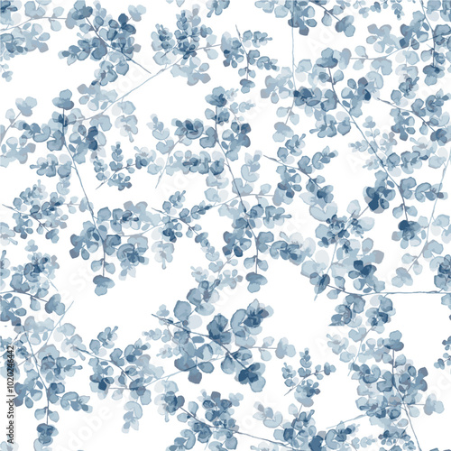 Wallpaper Mural flower patterns in nature, tiny flowers on the branches, colorful trendy flower designs Torontodigital.ca