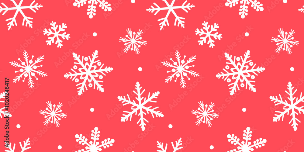 Seamless pattern with abstract snowflake silhouettes, winter print. Vector graphics. Seamless pattern with abstract snowflake silhouettes, winter print. Vector graphics.