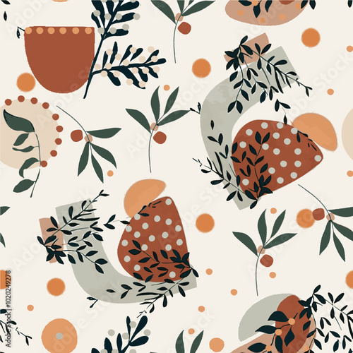 Wallpaper Mural flower patterns in nature continuous pattern colorful trend crispy flower designs Torontodigital.ca