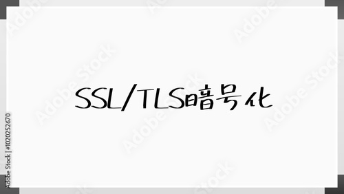 SSL/TLS暗号化 のホワイトボード風イラスト