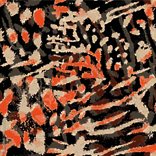 Wallpaper Mural WILD ANIMAL PATTERN VECTOR DESIGNS CARPET FABRIC TEXTILE VECTOR PATTERN Torontodigital.ca