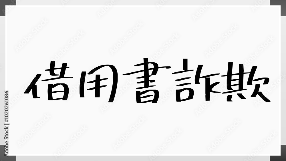 借用書詐欺 のホワイトボード風イラスト 借用書詐欺 のホワイトボード風イラスト
