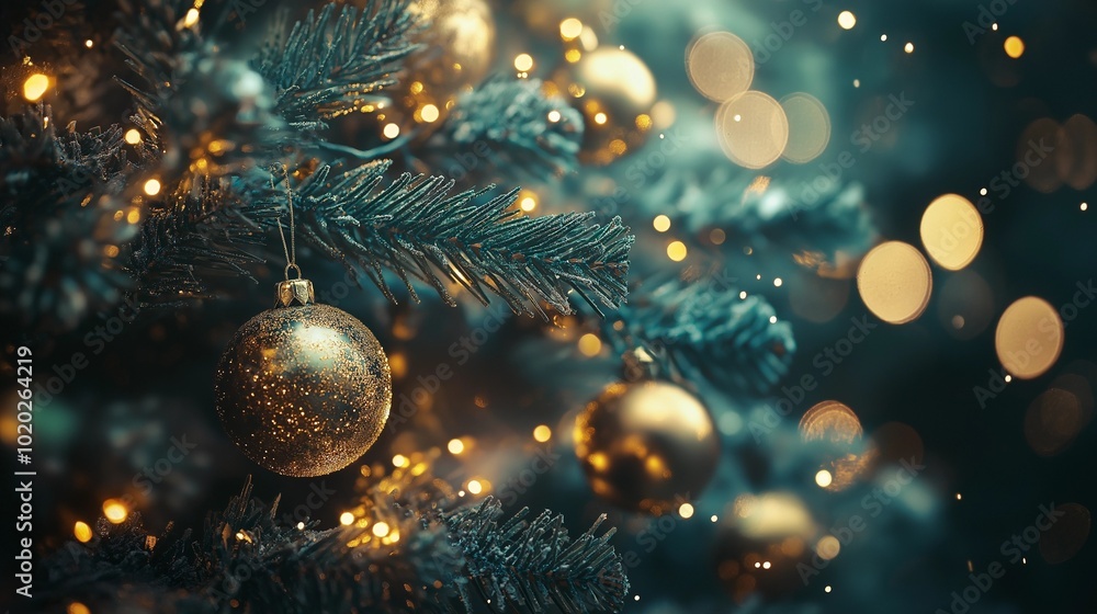High-Resolution Image of a Lavishly Decorated Christmas Tree High-Resolution Image of a Lavishly Decorated Christmas Tree