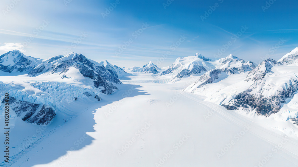 Majestic Glacier Vista, a breathtaking winter landscape showcasing towering ice formations and serene expanses, perfect for heartfelt greetings and seasonal messages Majestic Glacier Vista, a breathtaking winter landscape showcasing towering ice formations and serene expanses, perfect for heartfelt greetings and seasonal messages