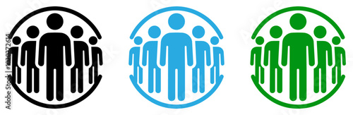 Teamwork and Group Icon Vector