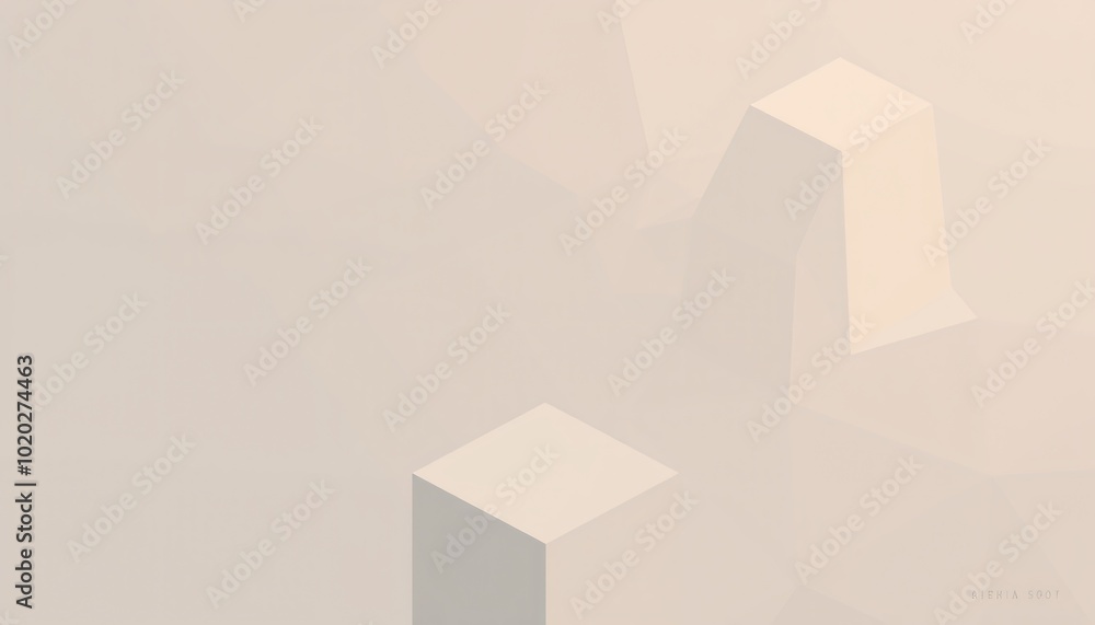 Minimalist Isometric Shapes Minimalist Isometric Shapes