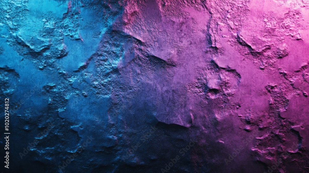 Abstract background with textured surface in blue and pink neon lighting. Abstract background with textured surface in blue and pink neon lighting.