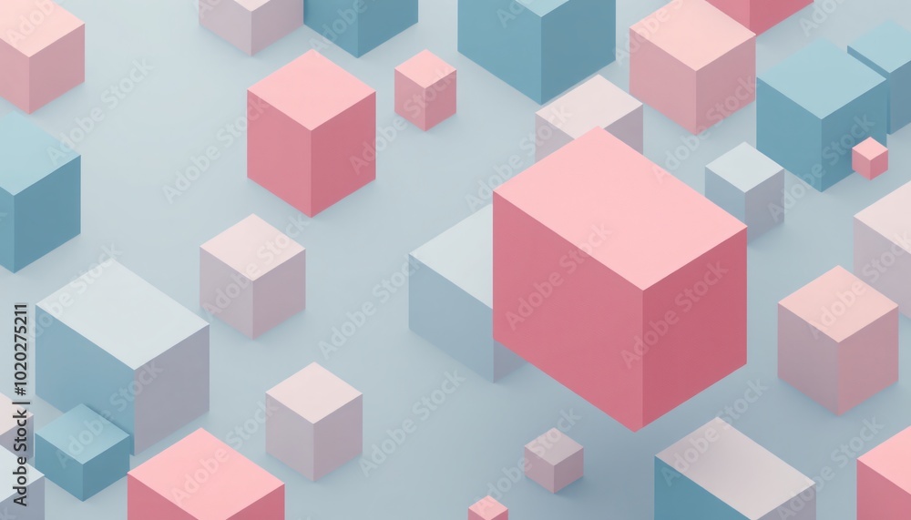 Minimalist Isometric Shapes Minimalist Isometric Shapes