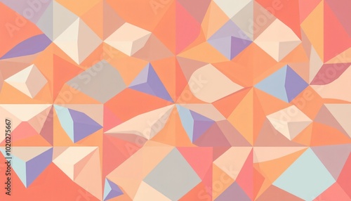 Wallpaper Mural Minimalist Isometric Shapes Torontodigital.ca