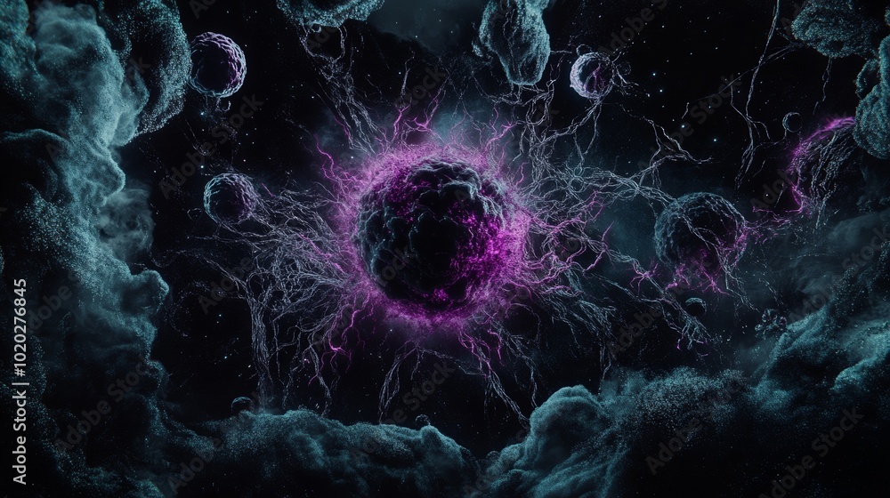 The illustration of the combination of protons and neutrons with electrons presents the fundamental forces governing atomic condensation and the complex balance between subatomic particles. The illustration of the combination of protons and neutrons with electrons presents the fundamental forces governing atomic condensation and the complex balance between subatomic particles.