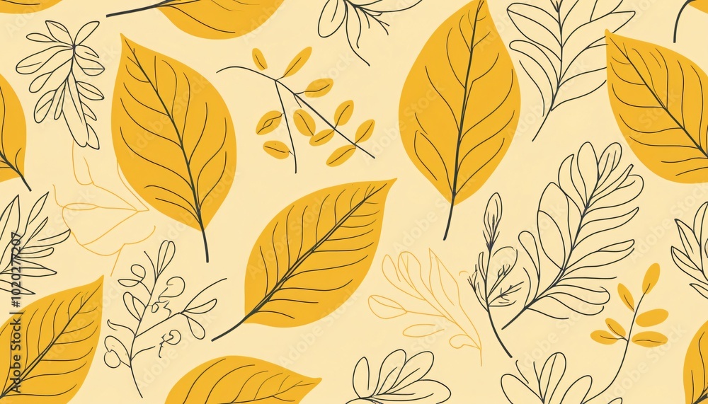 Muted Tropical Leaves Muted Tropical Leaves