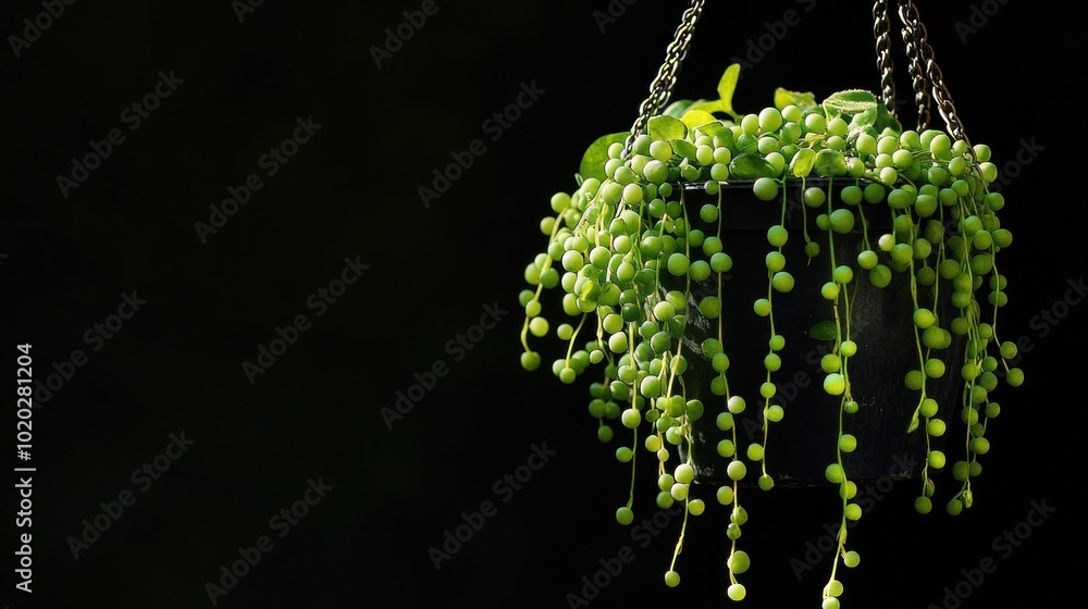 Fototapeta premium String of Pearls Plant Hanging