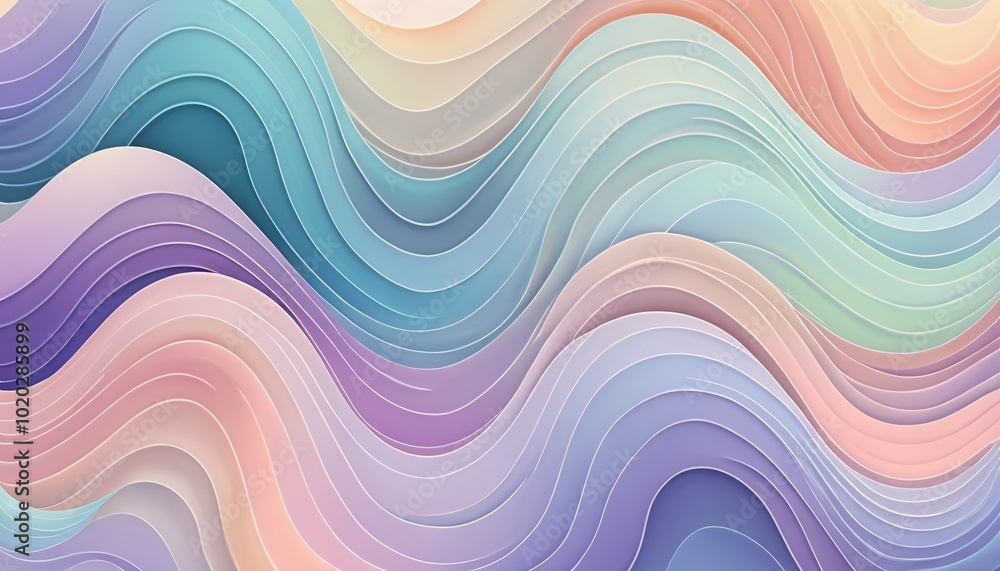 Muted Abstract Waves Muted Abstract Waves