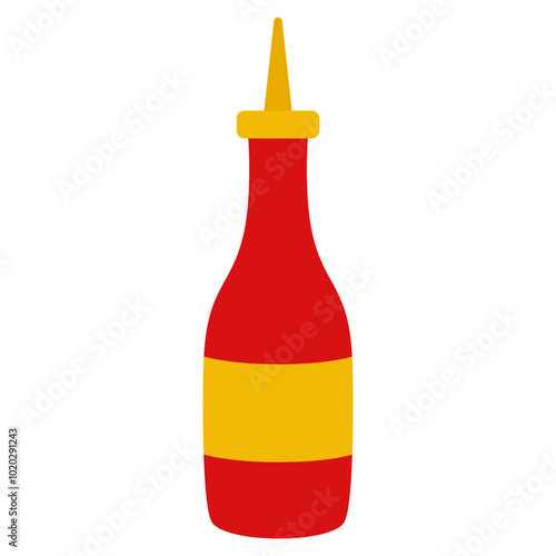 ketchup and mustard bottle