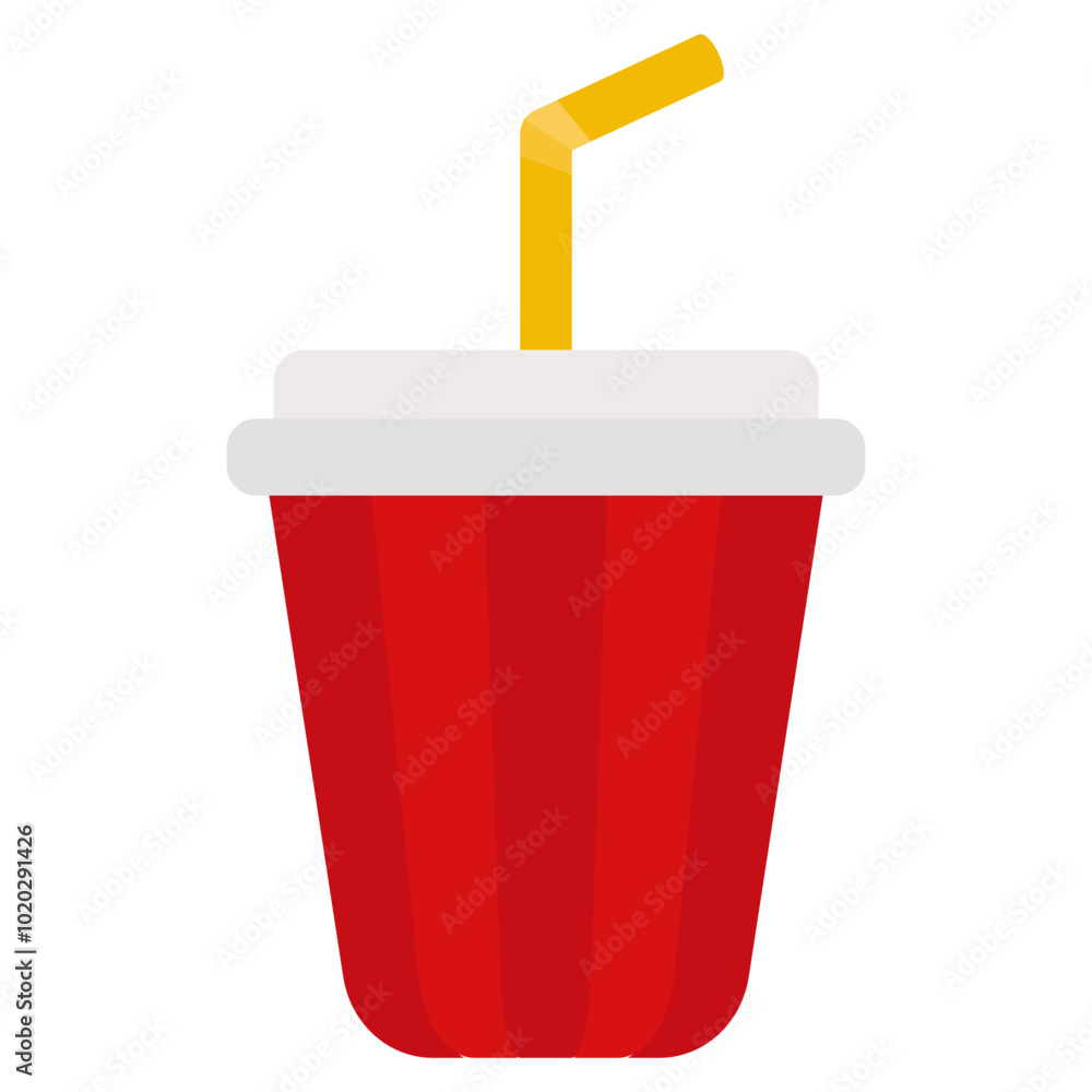 red plastic cup with straw red plastic cup with straw