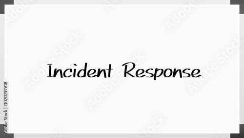 Incident Response のホワイトボード風イラスト