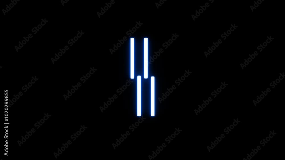 Glowing alphabet I reveal animation Glowing alphabet I reveal animation