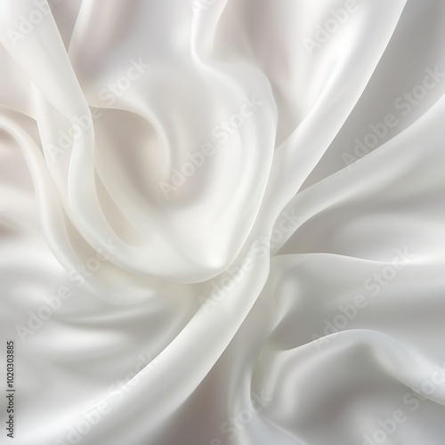 White Satin Fabric Texture Background