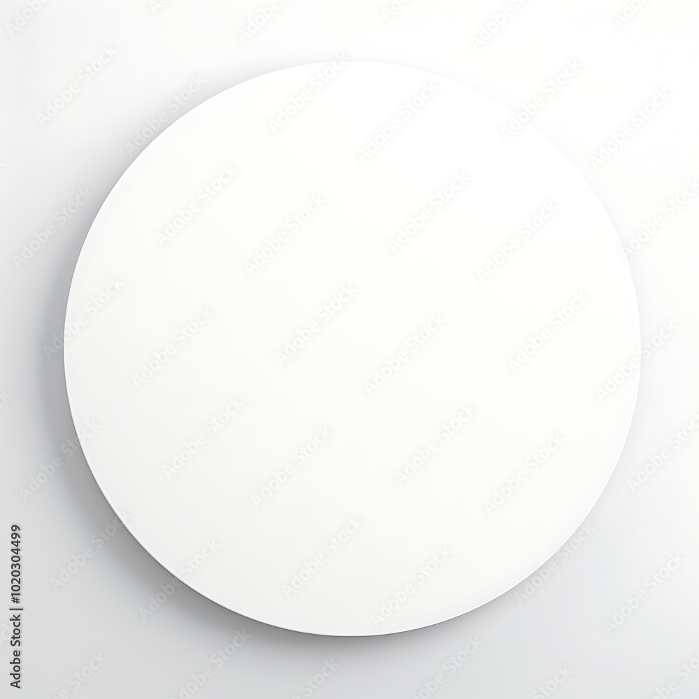 White circle frame on white background White circle frame on white background