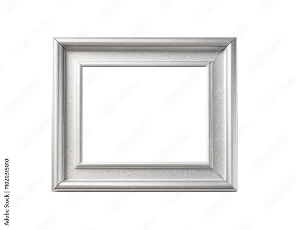 old silver picture frame made of meta